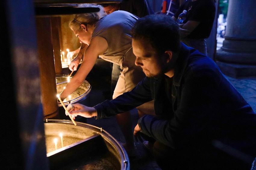 Pred Crkvom Svetog Marka