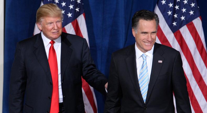 Mitt Romney Donald Trump