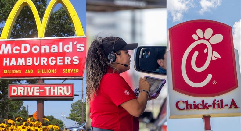 I tested the drive-thrus at McDonald's and Chick-fil-A.Brandon Bell/Getty Images; Jeffrey Greenberg/Universal Images Group via Getty Images