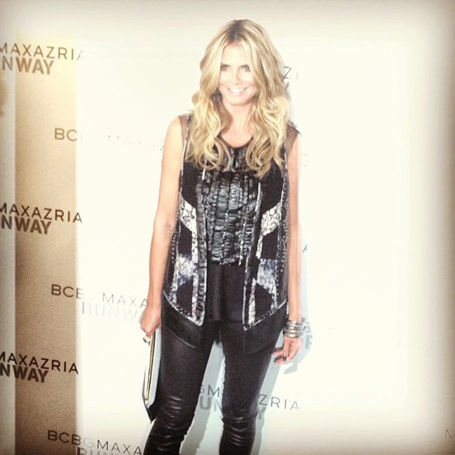 Heidi Klum a BCBG Max Azria bemutatón.
