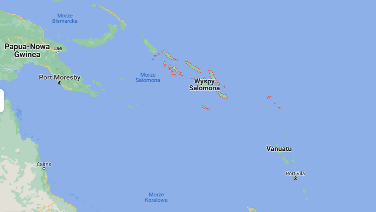 Silne trzęsienie ziemi w rejonie Wysp Salomona. Ostrzeżenie przed tsunami