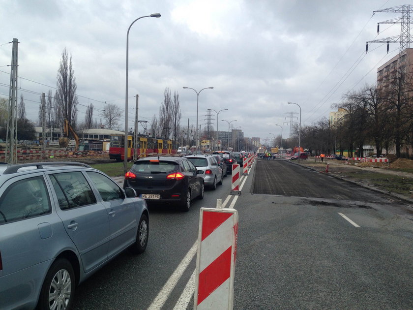 Gigantyczne korki na ul. Woronicza