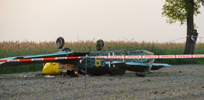 Wypadek awionetki. Pilot lądował na polu