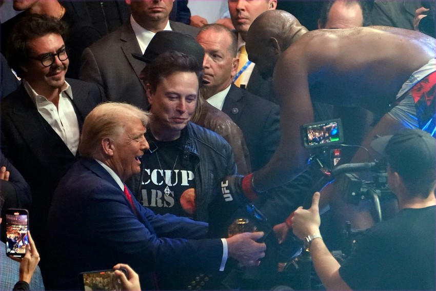 Donald Tramp na takmičenju UFC u Njujorku 16. novembra