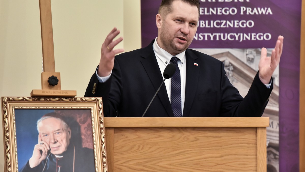 Minister edukacji i nauki Przemysław Czarnek