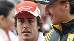Robert Kubica (z prawej) i Fernando Alonso