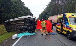 Po wypadku nie odnaleziono zwłok. Policjanci zawieszeni