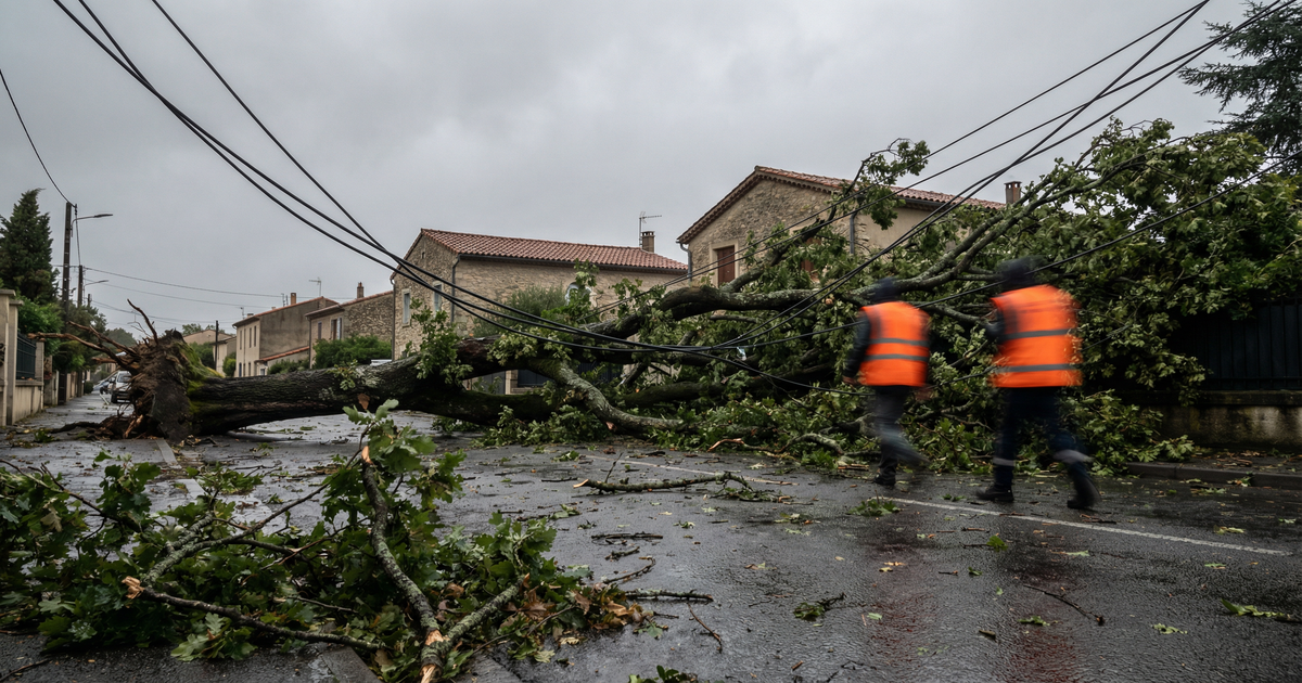 850.000 abitazioni al buio dopo la tempesta Nils - un morto nel sud della Francia