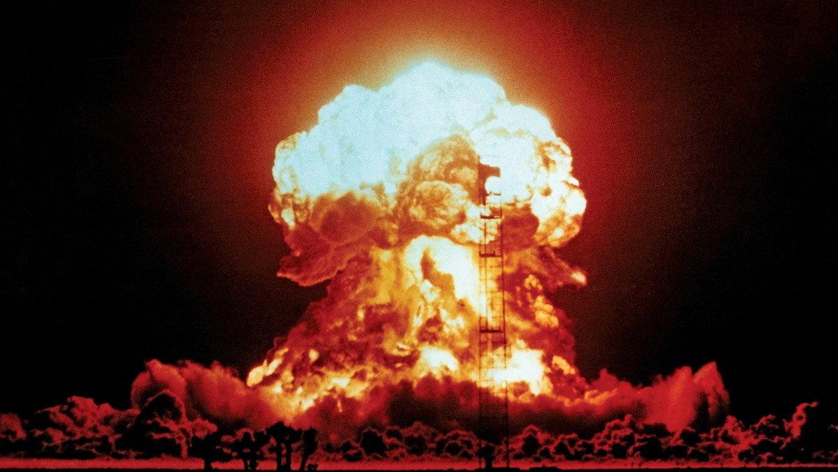 View of the Badger nuclear explosion