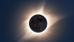 The 2017 total solar eclipse at 100% totality.John Finney photography / Getty Images