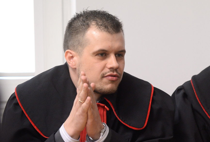 Prokurator Jakub Romelczyk w Sądzie Rejonowym w Wołominie (25.03.2015)
