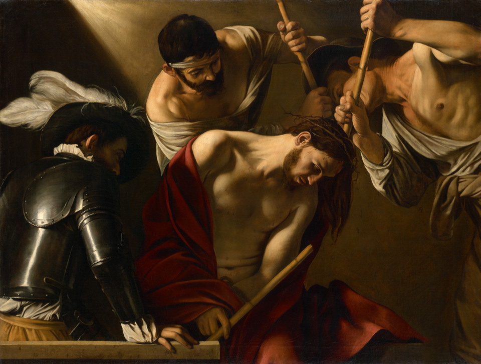Michelangelo Merisi da Caravaggio, "The Crowning with Thorns" (Rzym, ok. 1603)