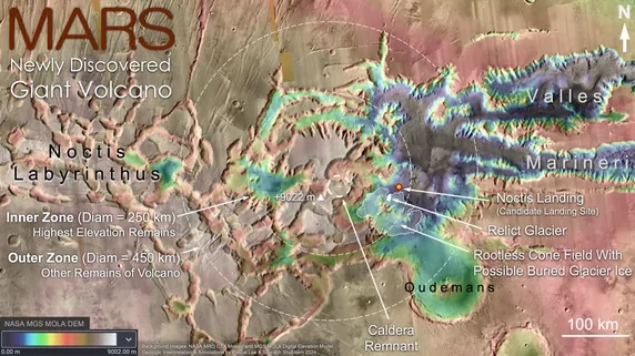 Mappa dell'area scoperta