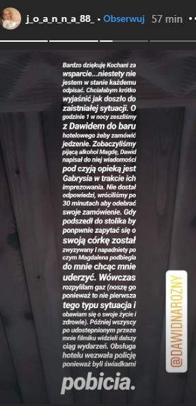 Dziewczyna Dawida Narożnego na Instagramie