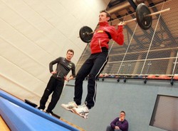 Zobacz, jak Małysz "pakował" przed konkursem