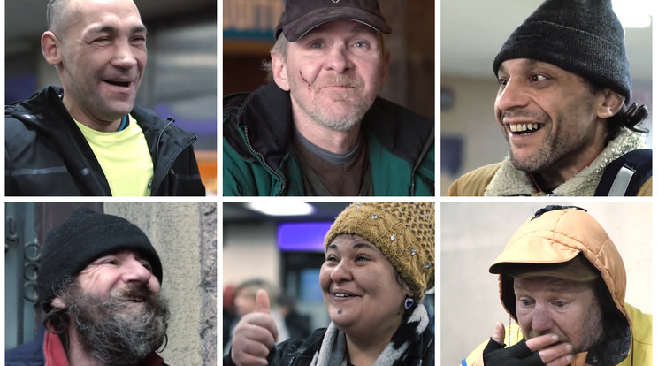 Hajnóczy Soma mosolyt varázsolt hajléktalan emberek arcára
