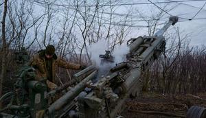 Ukrainian forces fire a M777 howitzer in Bakhmut.Pierre Crom/Getty Images