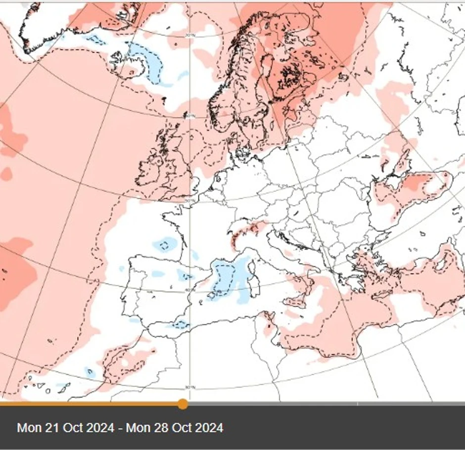 Druga polovina oktobra biće hladnija za 10 stepeni, temperature će maksimalno biti između 15 i 20 stepeni što je prosek za to doba godine