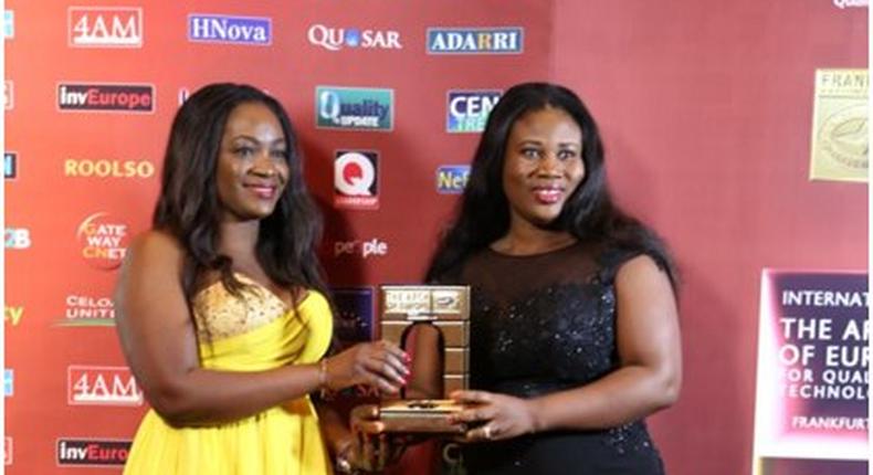 From left: Maame Akua Afriyie Boachie (Business Development Manager, GLICO healthcare) and Harriet Tenge (Scheme Manager, GLICO healthcare)