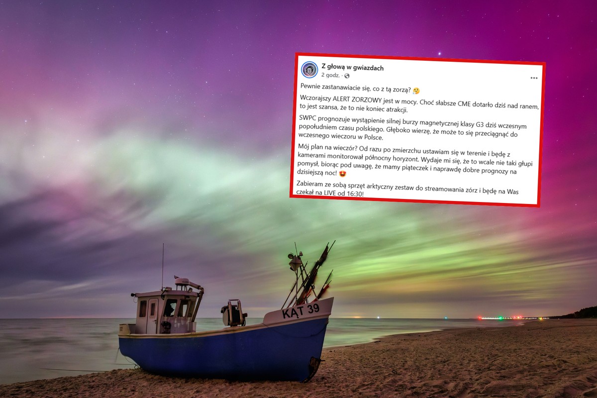 Zorza polarna nad Polską. Kiedy i gdzie będzie można obejrzeć?