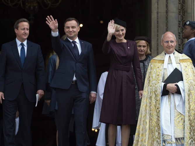 David Cameron, Andrzej Duda i Agata Kornhauser-Duda