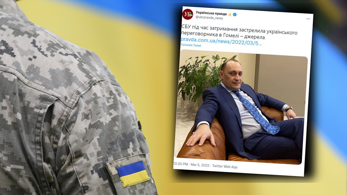 Ukraina: Służba Bezpieczeństwa Ukrainy zastrzeliła członka ukraińskiej grupy negocjacyjnej