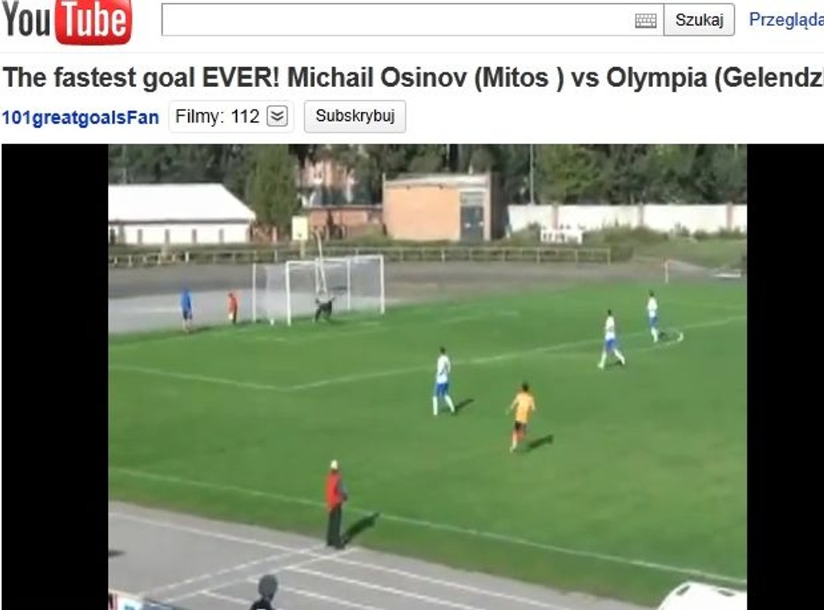 Oto najszybciej strzelony gol w historii futbolu