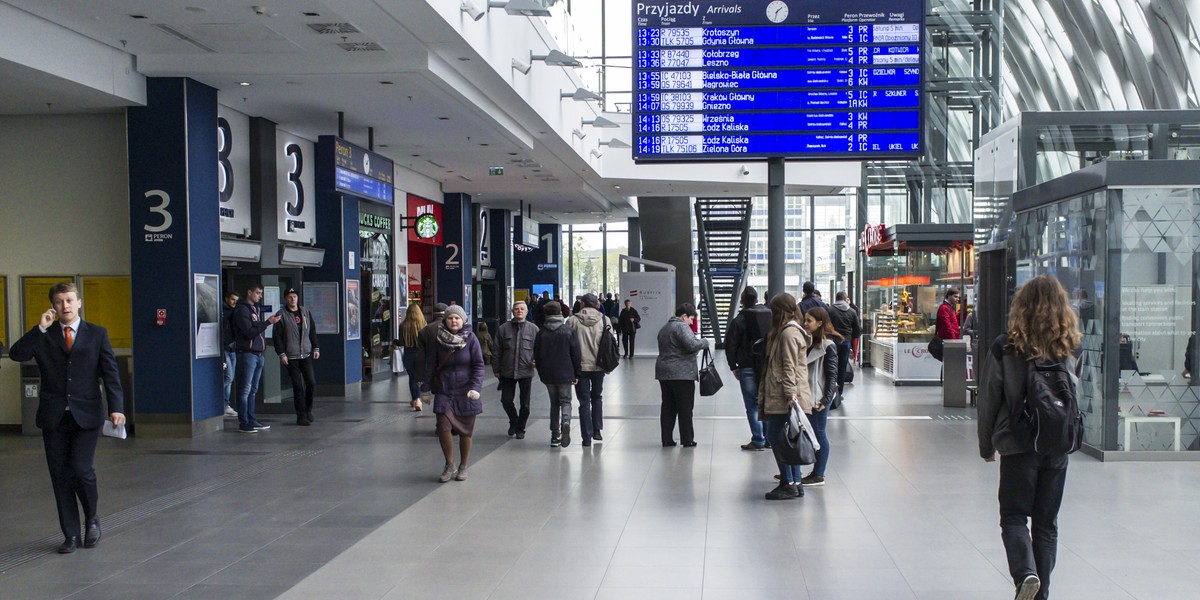 PKP chce rozbudować monitoring na dworcu Poznań Główny