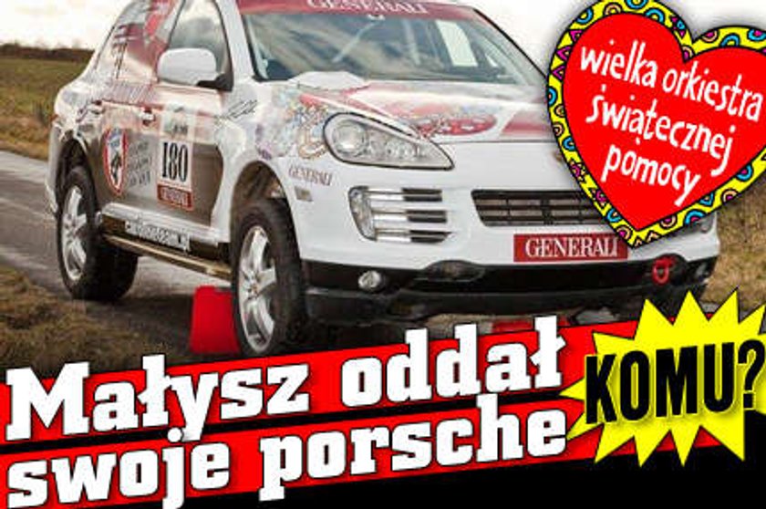 Małysz oddał swoje porsche. Komu?!