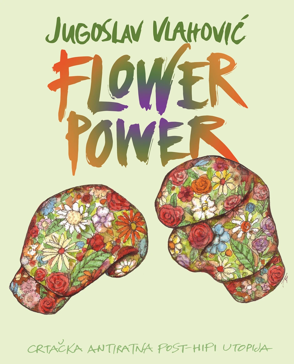 Jugoslav Vlahovic, korice knjige FLOWER POWER