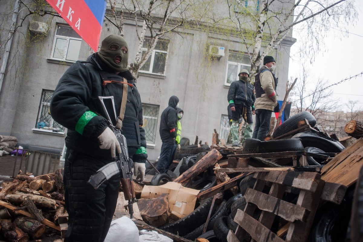 Sławiańsk na Ukrainie. Fot. EPA/ROMAN PILIPEY