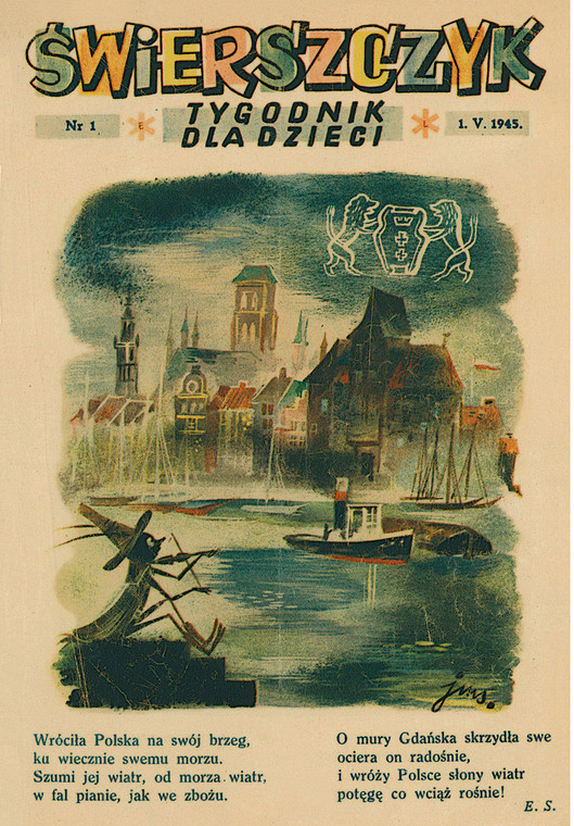 "Świerszczyk" okładka z 1945 roku