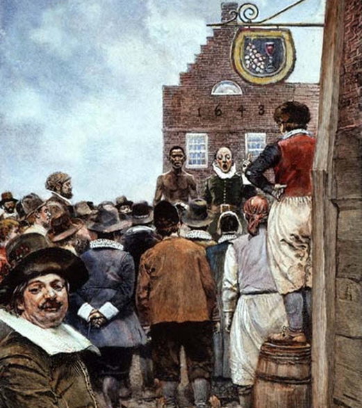 Pierwsza aukcja niewolników w Nowym Amsterdamie w 1655 r.
