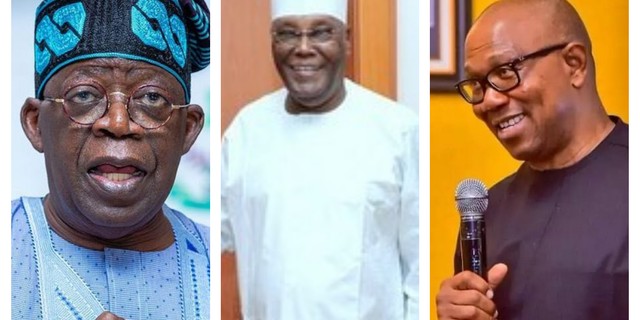 Tinubu, Atiku and Obi have their peculiar style [Instagram]