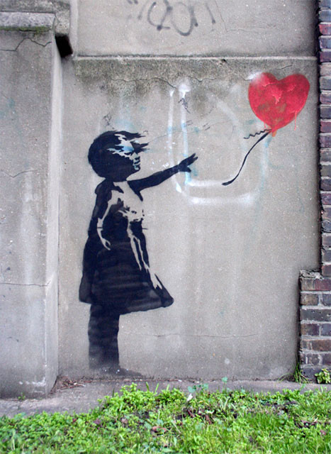 Banksy, Dziewczynka z balonem, fot. shht/flickr