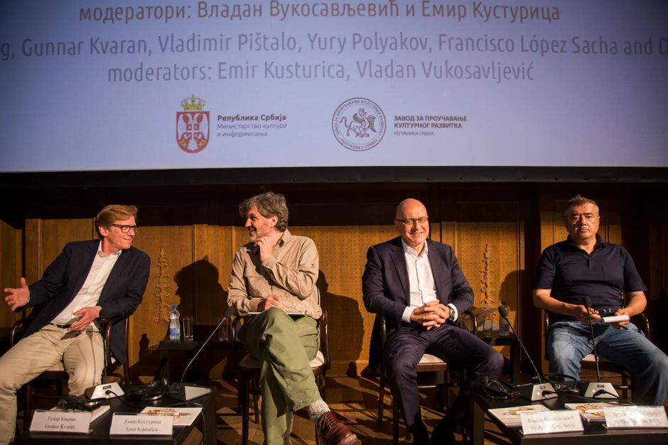 Gunar Kvaran, Emir Kusturica, Vladan Vukosavljević i Vladimir Pištalo