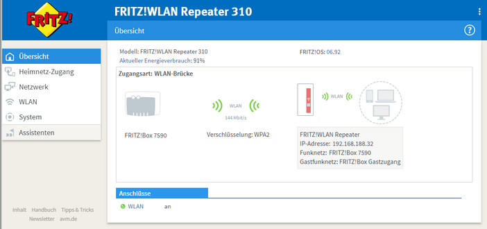 AVM Fritz WLAN Repeater 310 im Test: günstig und gut | TechStage