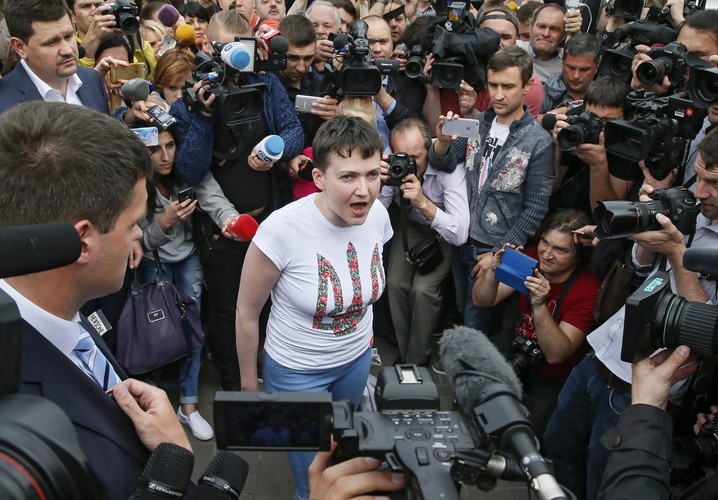 Nadia Sawczenko po powrocie do Kijowa