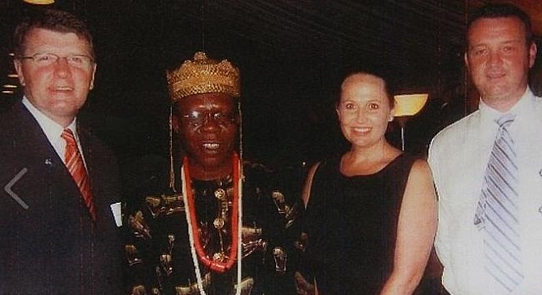 Chief Maximus Osuamadi with the Australian deputy PM