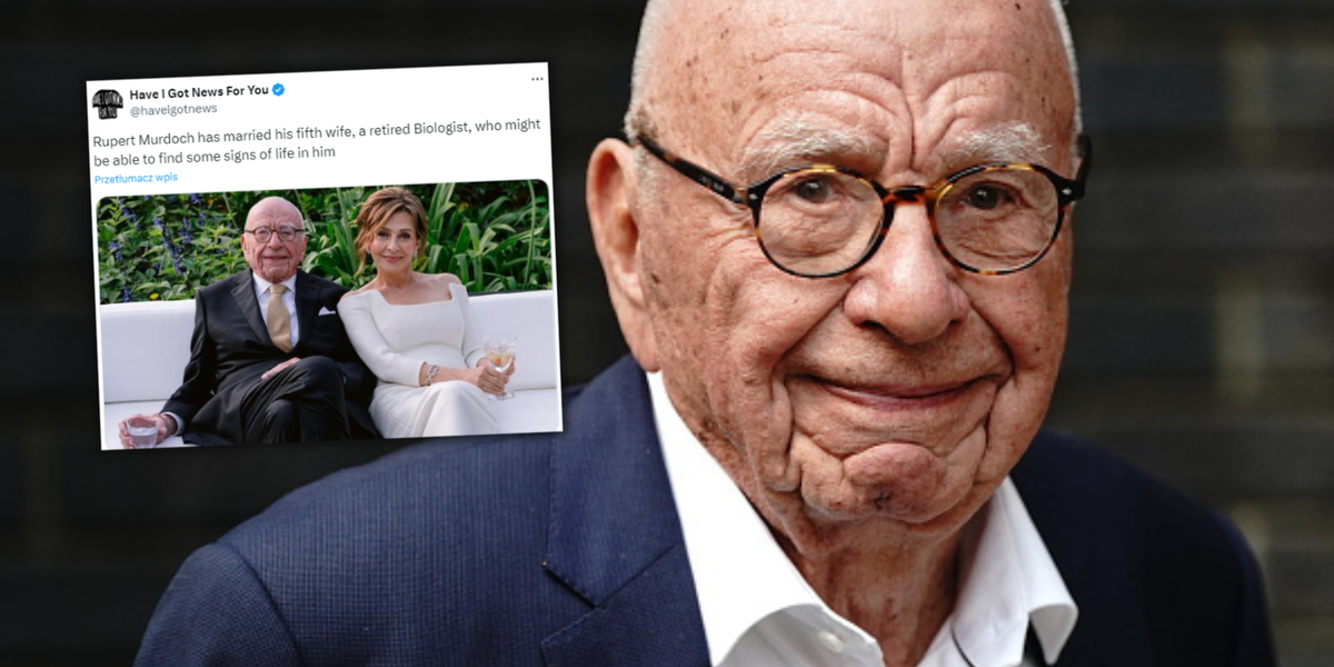 93-letni Rupert Murdoch wziął ślub po raz 5. Żona była związana z