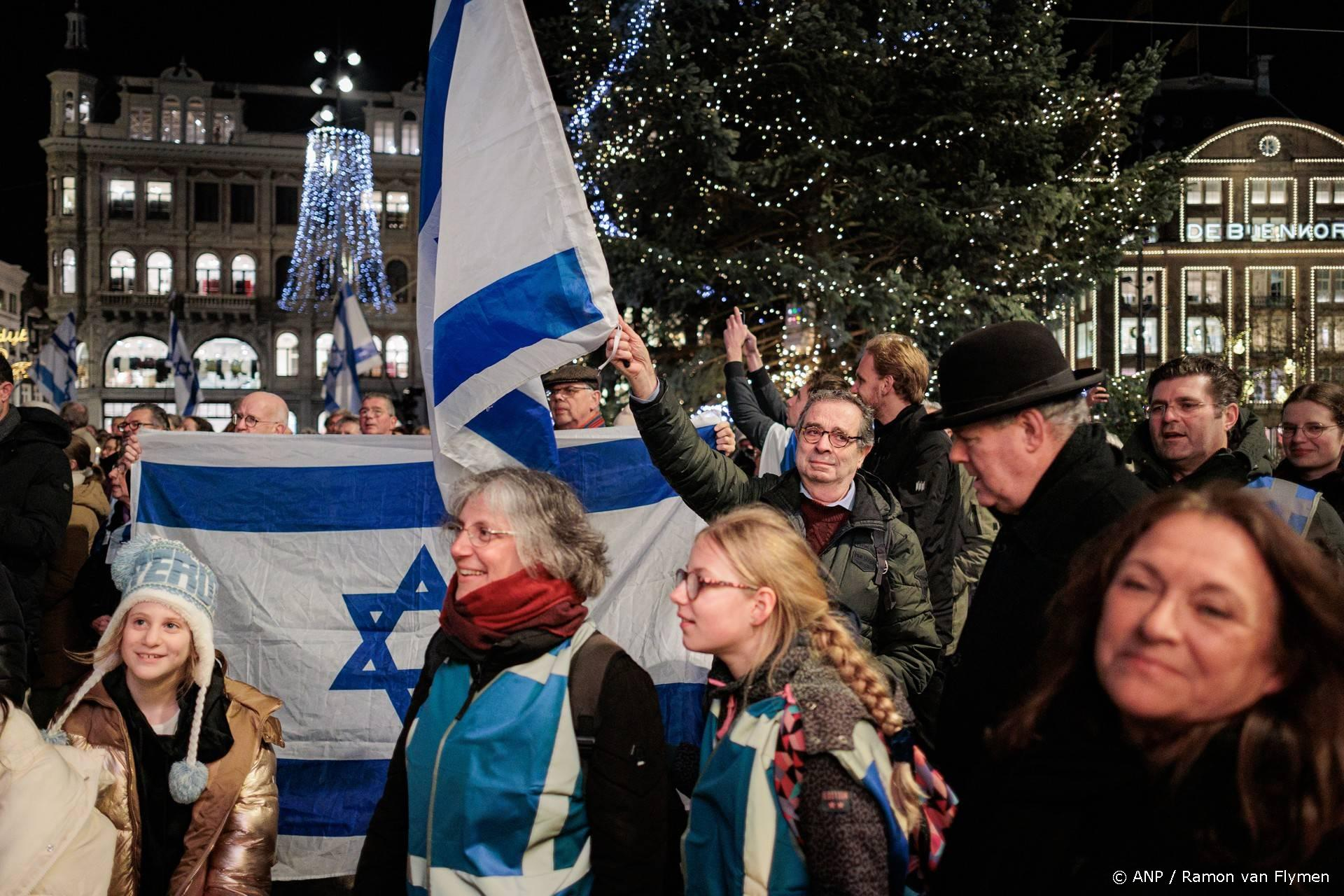 2.000 mensen bij pro-Israëldemonstratie op de Dam in Amsterdam