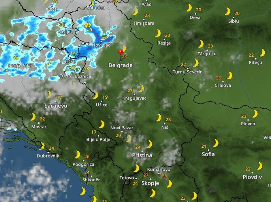 Na udaru nevremena Novi Sad u 22h