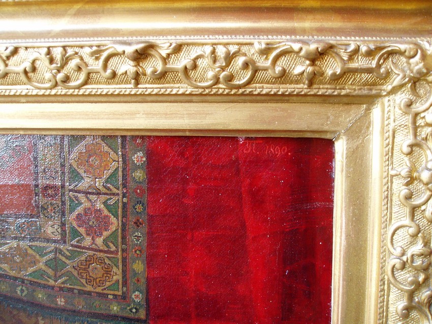 Potpis slavnog umetnika u uglu slike - KLIKNI za uvećanje