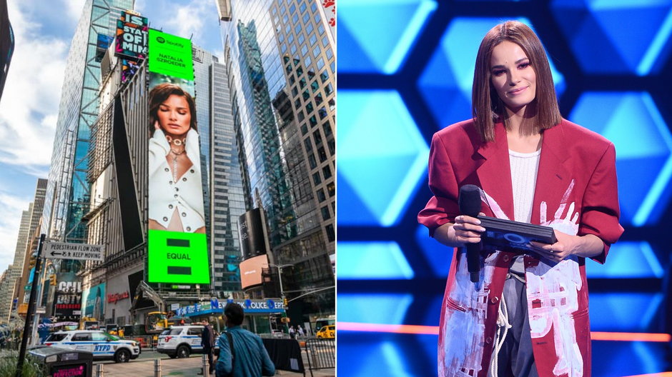 Gigantyczne zdjęcie Natalii Szroeder pojawiło się na billboardzie na Manhattanie