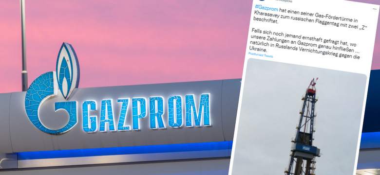 Gazprom już się z tym nie kryje. Symbol Putina na budynku