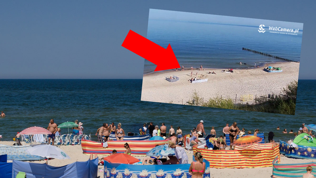 Zdjęcie z plaży nad Bałtykiem. "Tego nikt się nie spodziewał"