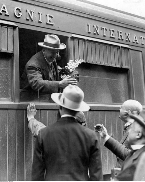 Ferdynand Ossendowski po powrocie z ekspedycji do Afryki w 1926.