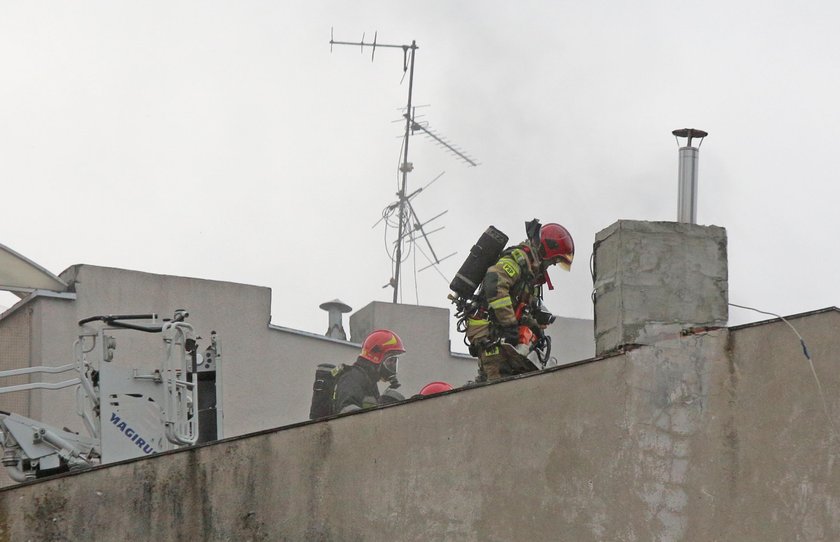 Pożar kamienicy przy Piotrkowskiej w Łodzi