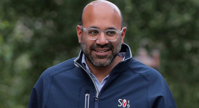 Niraj Shah, co-founder, co-chairman, and CEO of Wayfair, attends the annual Allen and Co. Sun Valley media conference in Sun Valley, Idaho