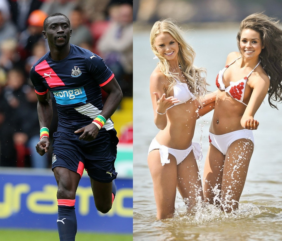 Papiss Cisse i Rachelle Graham (blodynka)